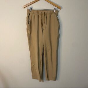 Old Navy‎ Active Powersoft Coze High Rise Slim Taper Go Dry Khaki Pants Joggers